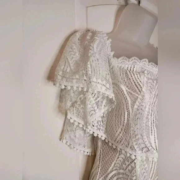 Lulu's Whispering Lace elegant Dreams maxi dress (#840) - Picture 3 of 10